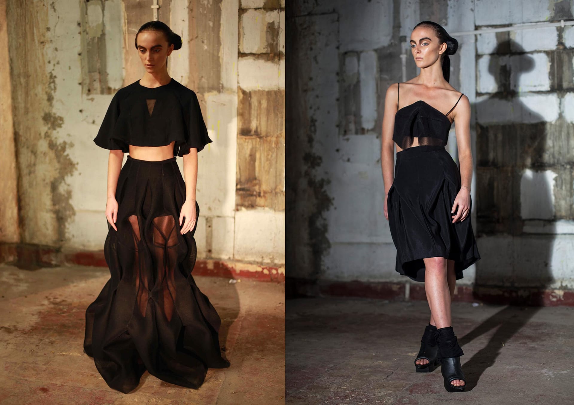 Micol Ragni scuptural mesh dress